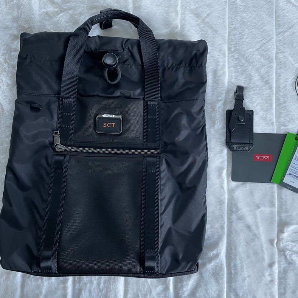 Tumi Bravo Transport Drawstring Pack.